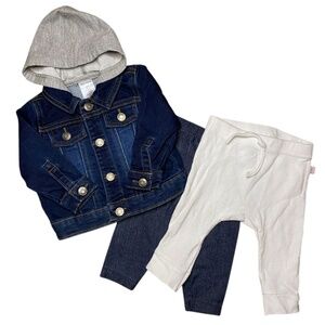 baby jean jacket lot thermal pants for 3-6 months baby boy newborn jeans